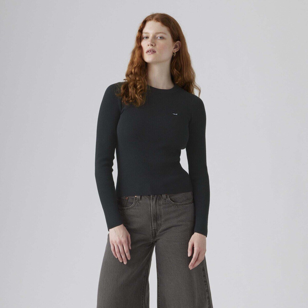 Levi's Îmbracaminte Rib Crew Sweater Anthracite Night Rib