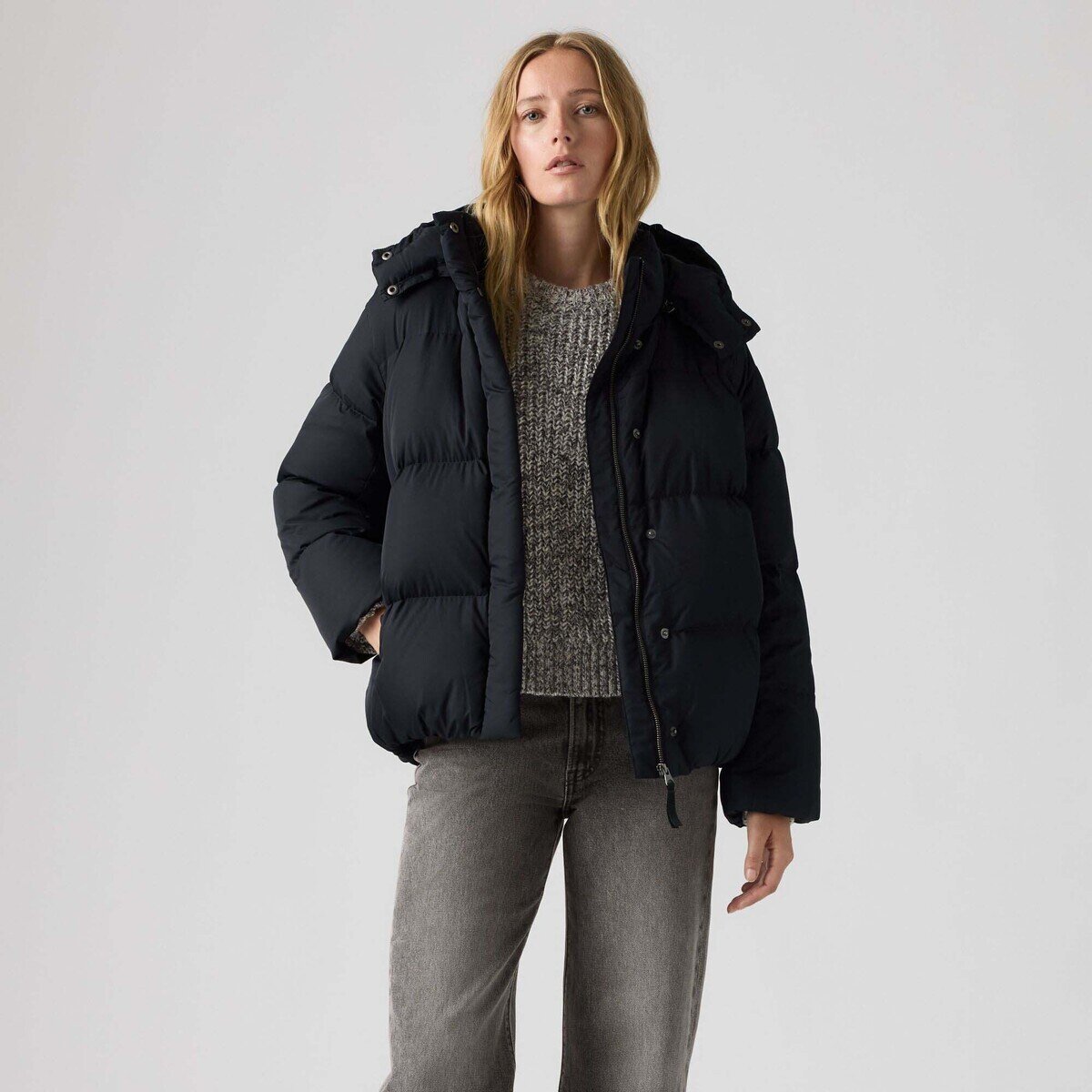 Levi's Îmbracaminte Tate Bubble Puffer Anthracite Night Nylo