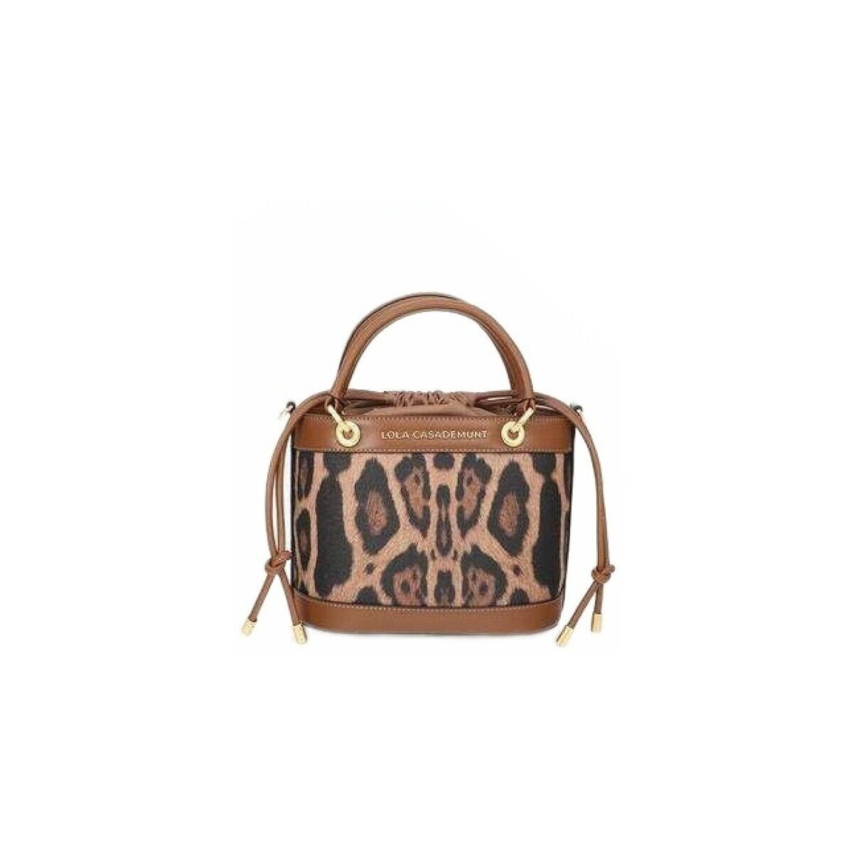 Lola Casademunt Genti Combined Bucket Bag With Leather Effect