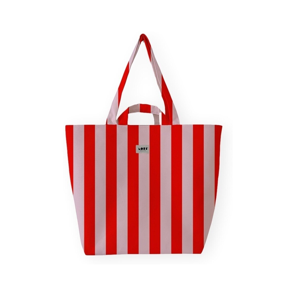 Lori Barcelona Genti Bold Stripe Bag - Pink/Red