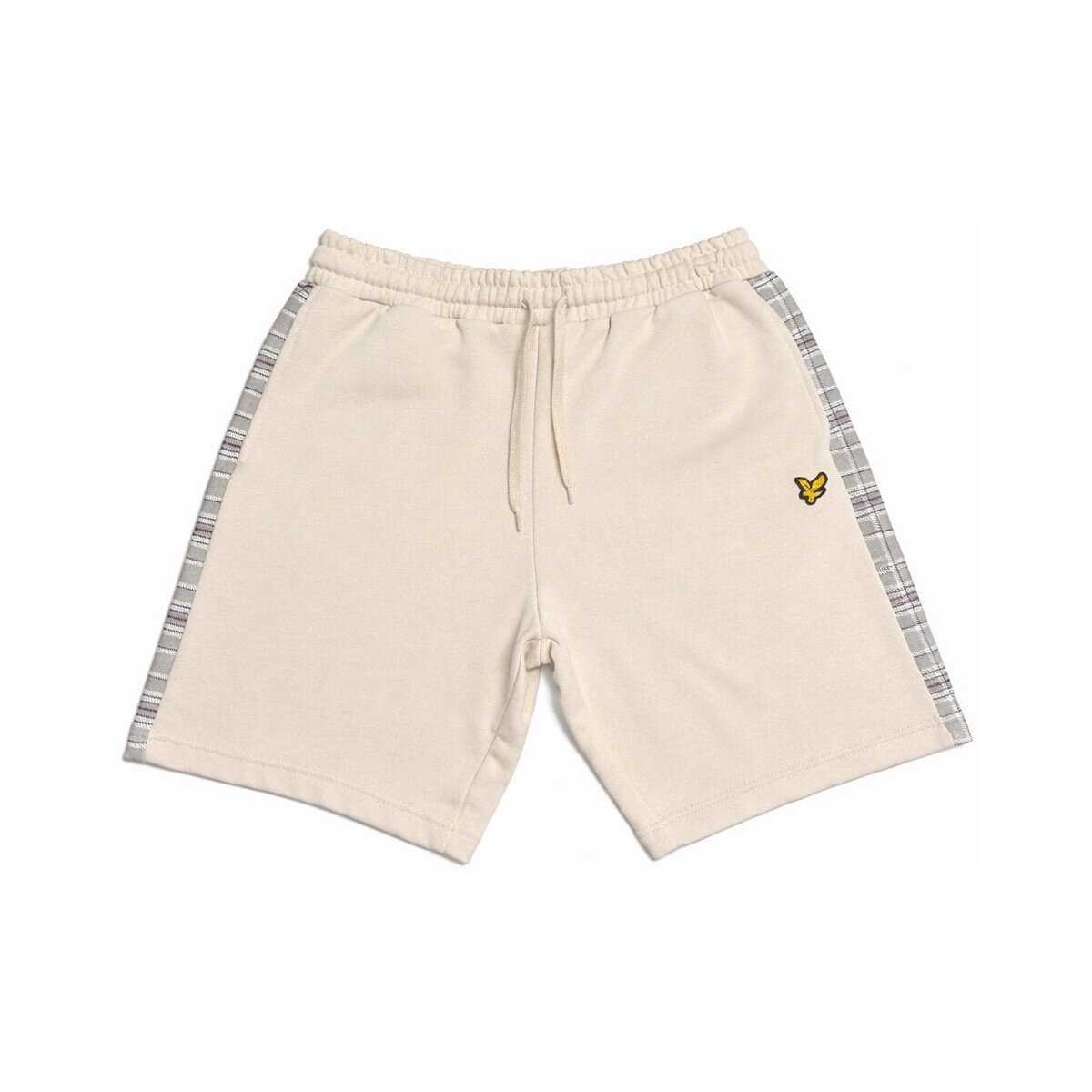 Lyle & Scott Îmbracaminte Check Panelled Sweat Shorts Cove