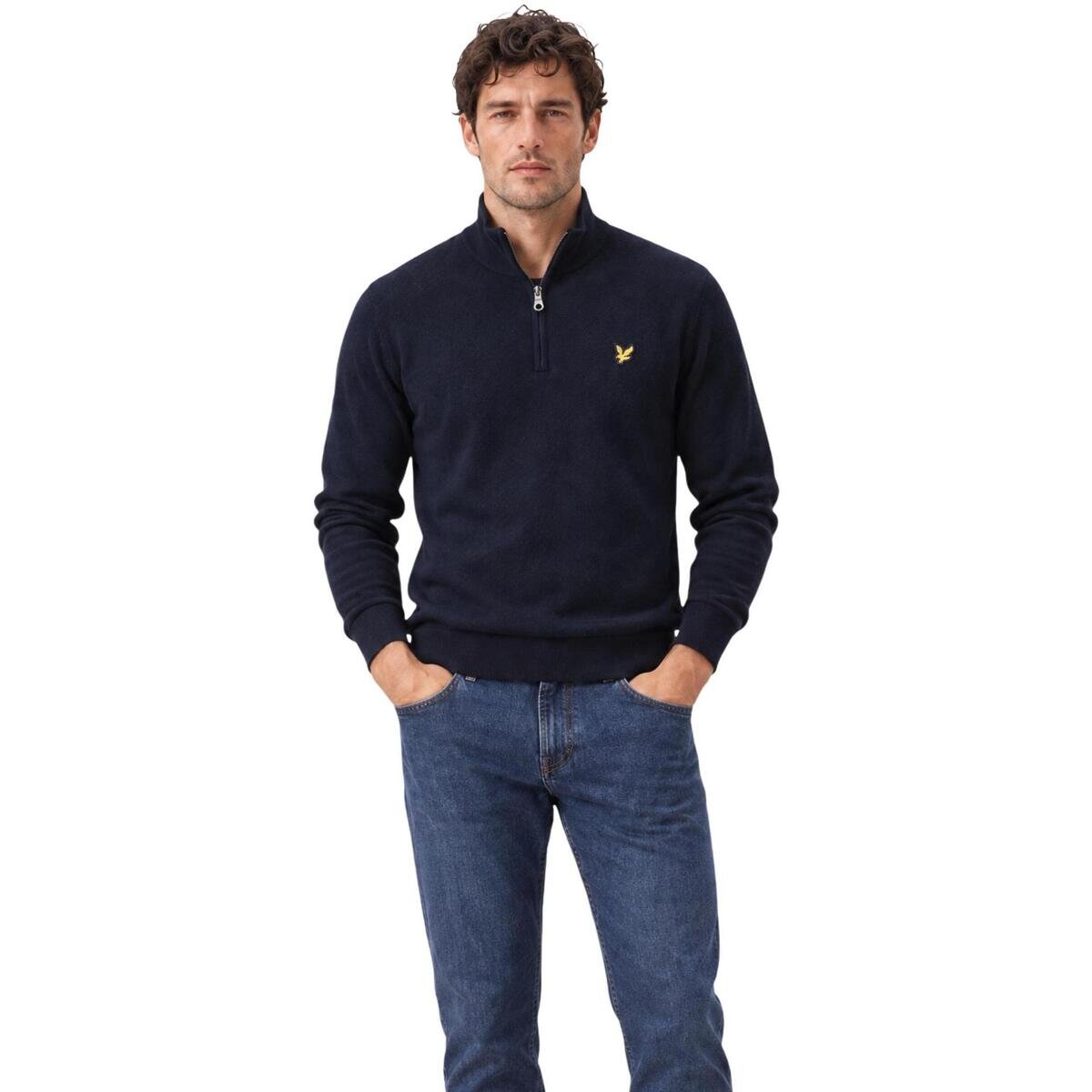Lyle & Scott Îmbracaminte Cotton Merino Quarter Zip Jump 263MLSKN2112VC