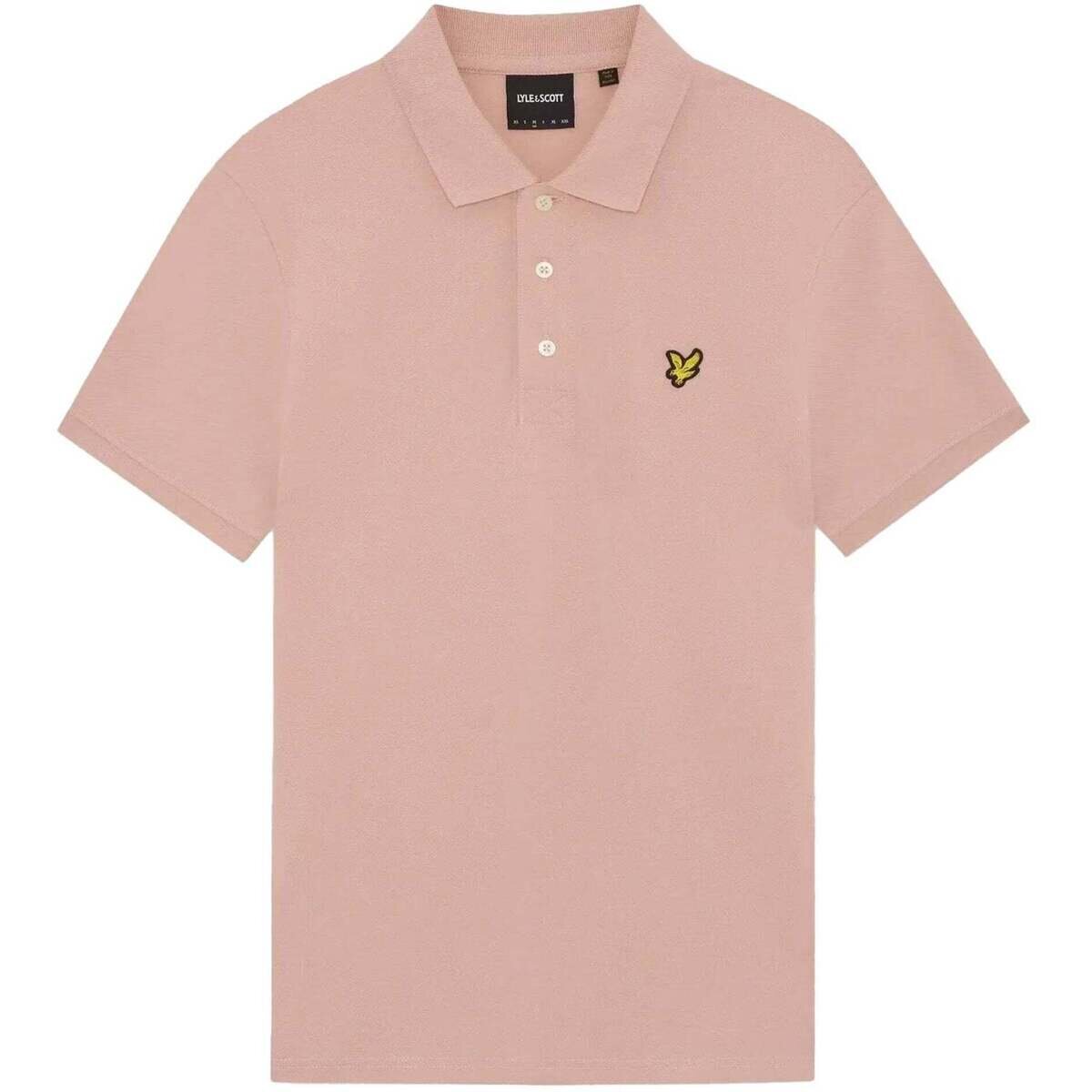 Lyle & Scott Îmbracaminte Plain Polo Shirt Pink Grapefruit