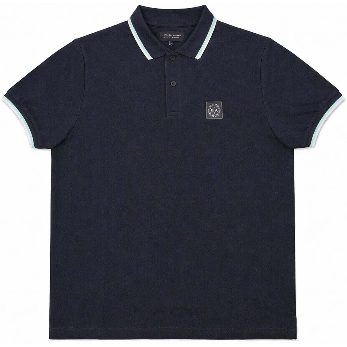 Marshall Artist Îmbracaminte Tipped Polo Shirt Navy