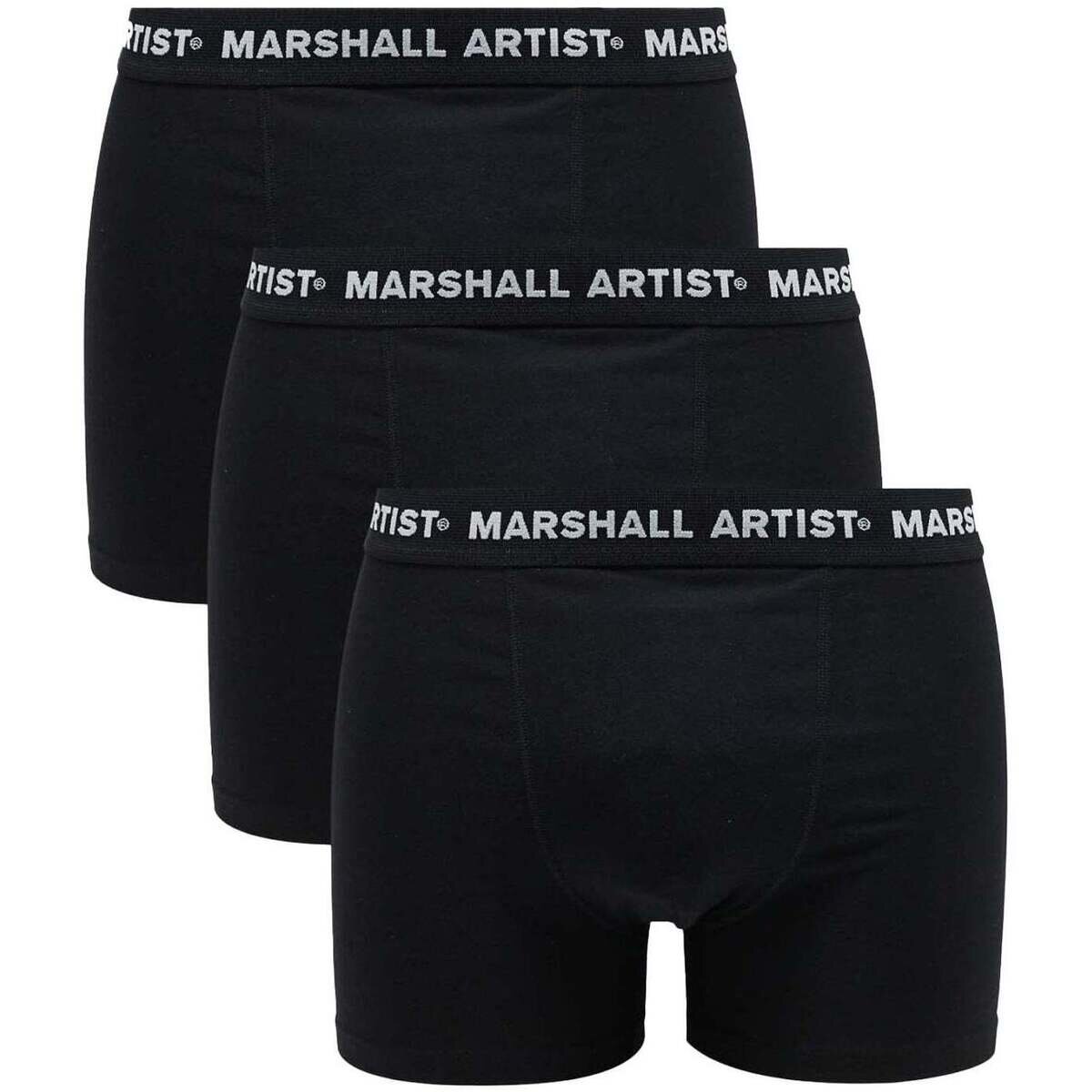 Marshall Artist Lenjerie intimă 3 Pack Boxer Shorts Black