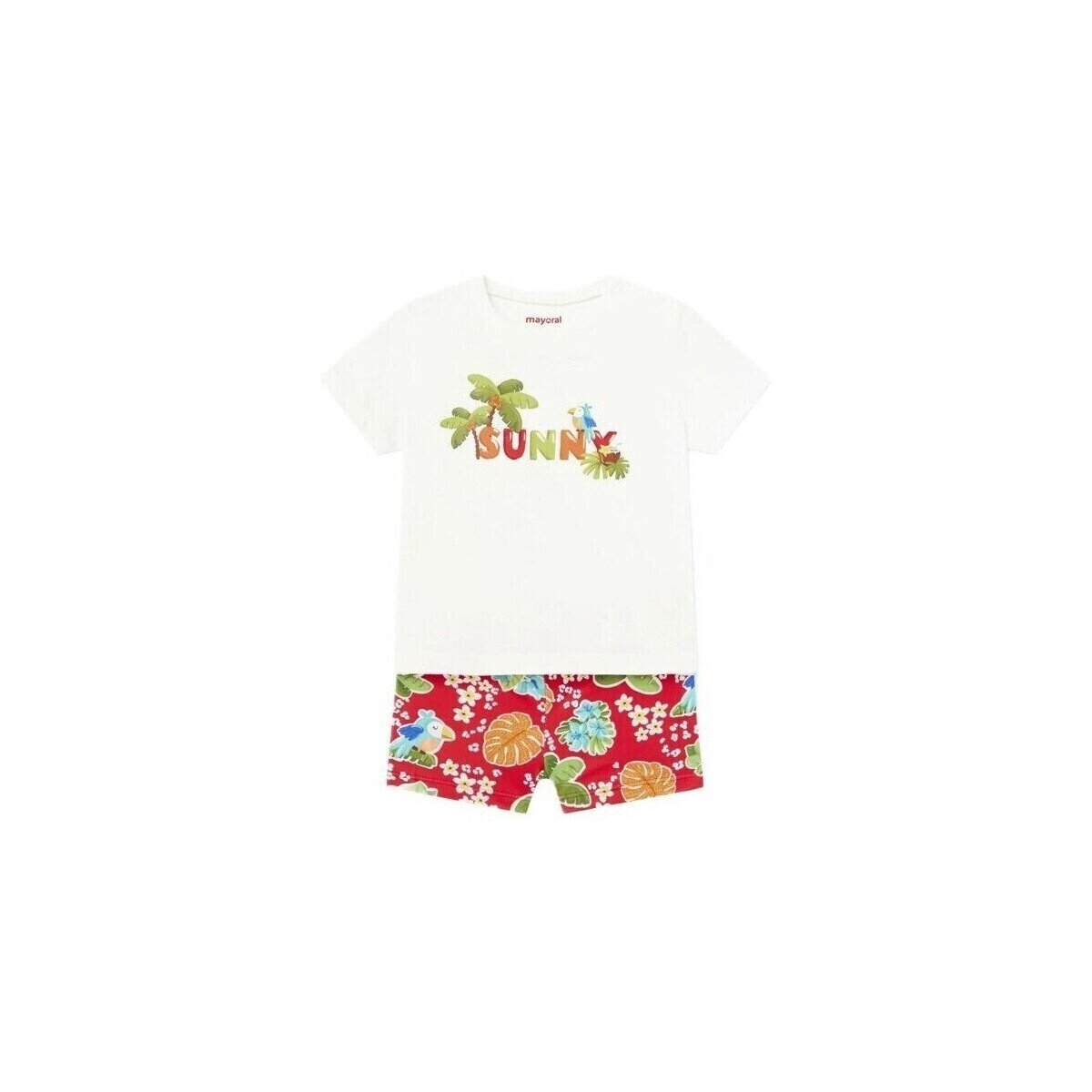Mayoral Îmbracaminte 1648 Conjunto bañador camiseta Rojo