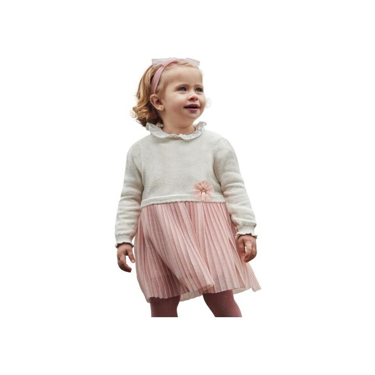 Mayoral Îmbracaminte 2906 VESTIDO COMBINADO PLISADO Rosa