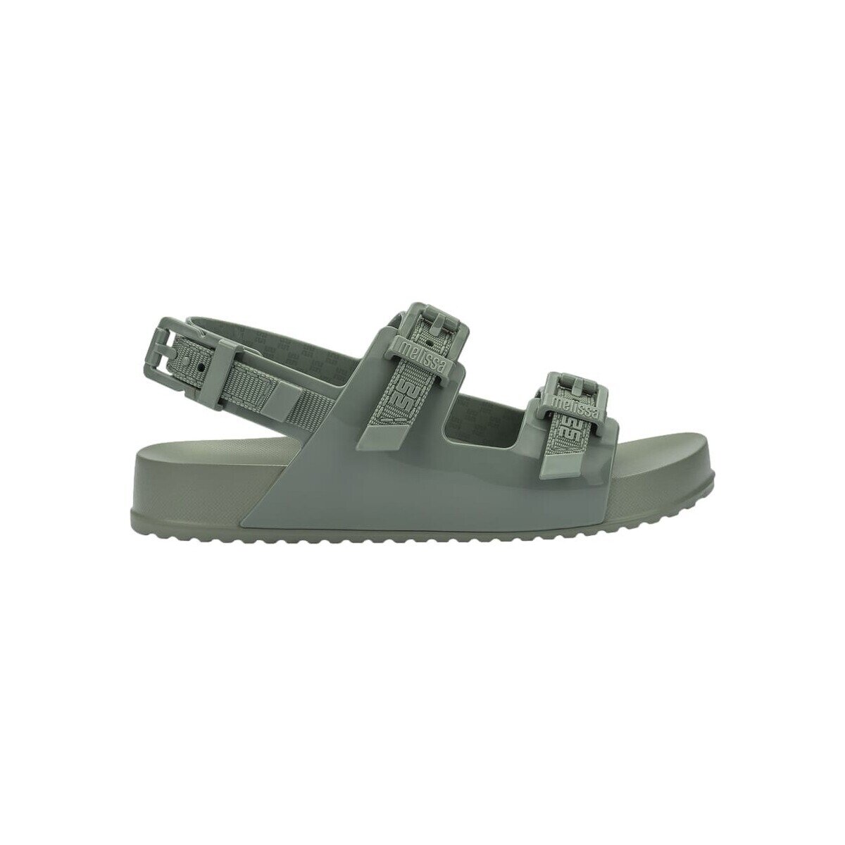 Melissa Pantofi Cross M Lover Platform - Green/Beige