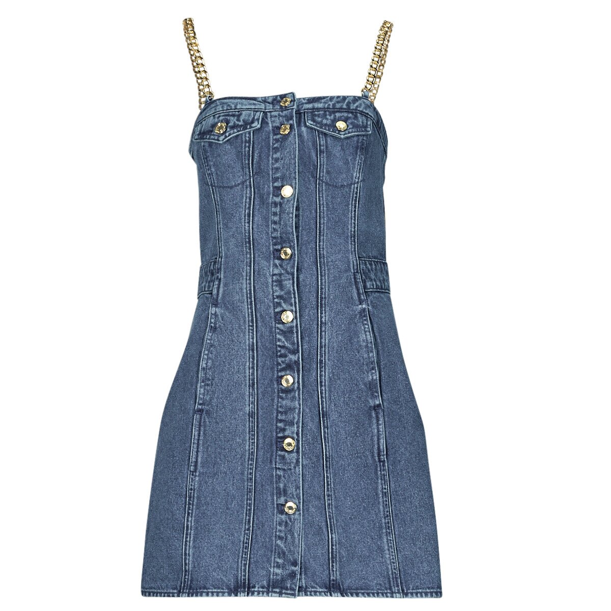 MICHAEL Michael Kors Îmbracaminte CHAIN STRAP DENIM DRESS
