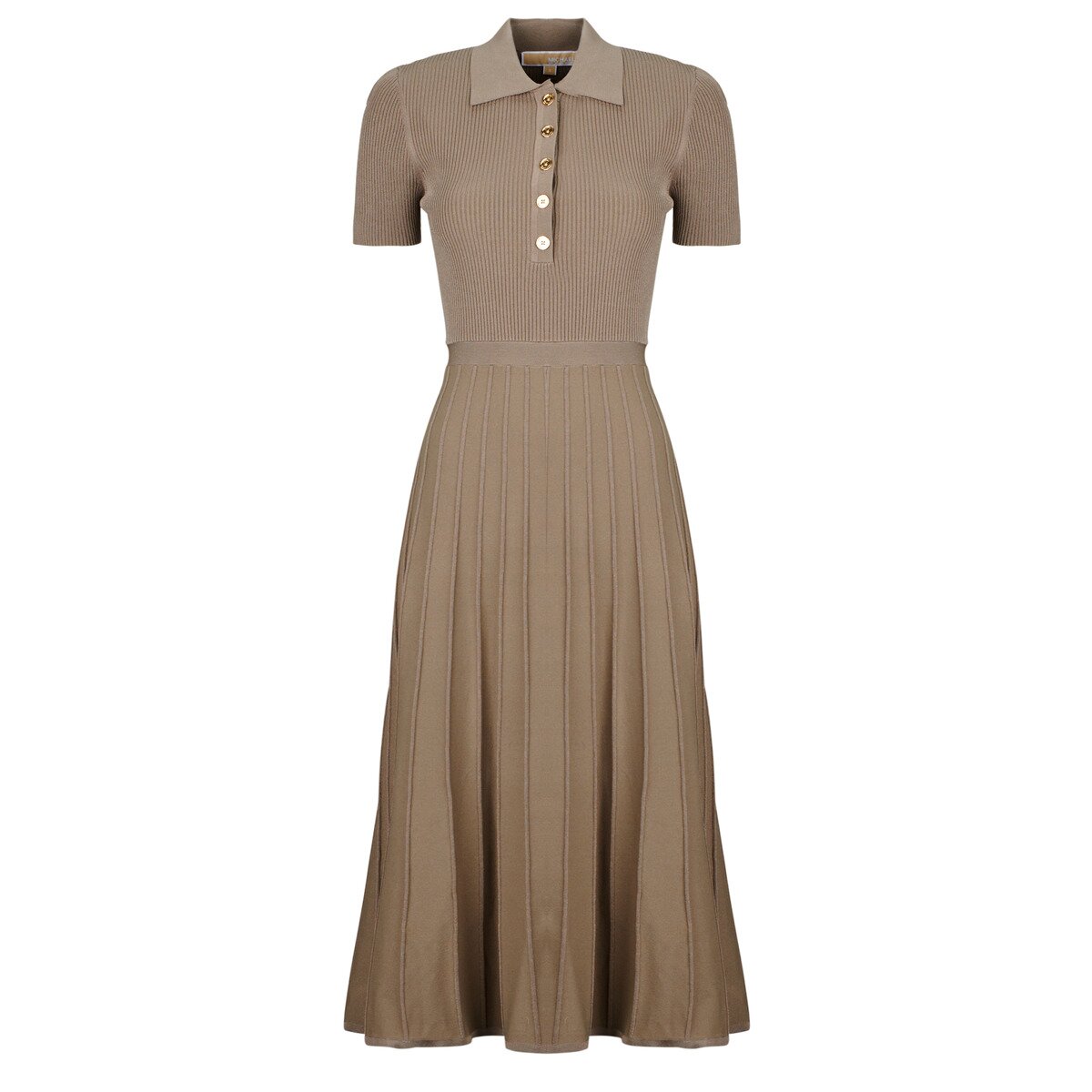 MICHAEL Michael Kors Îmbracaminte FIT N FLARE POLO SS MIDI