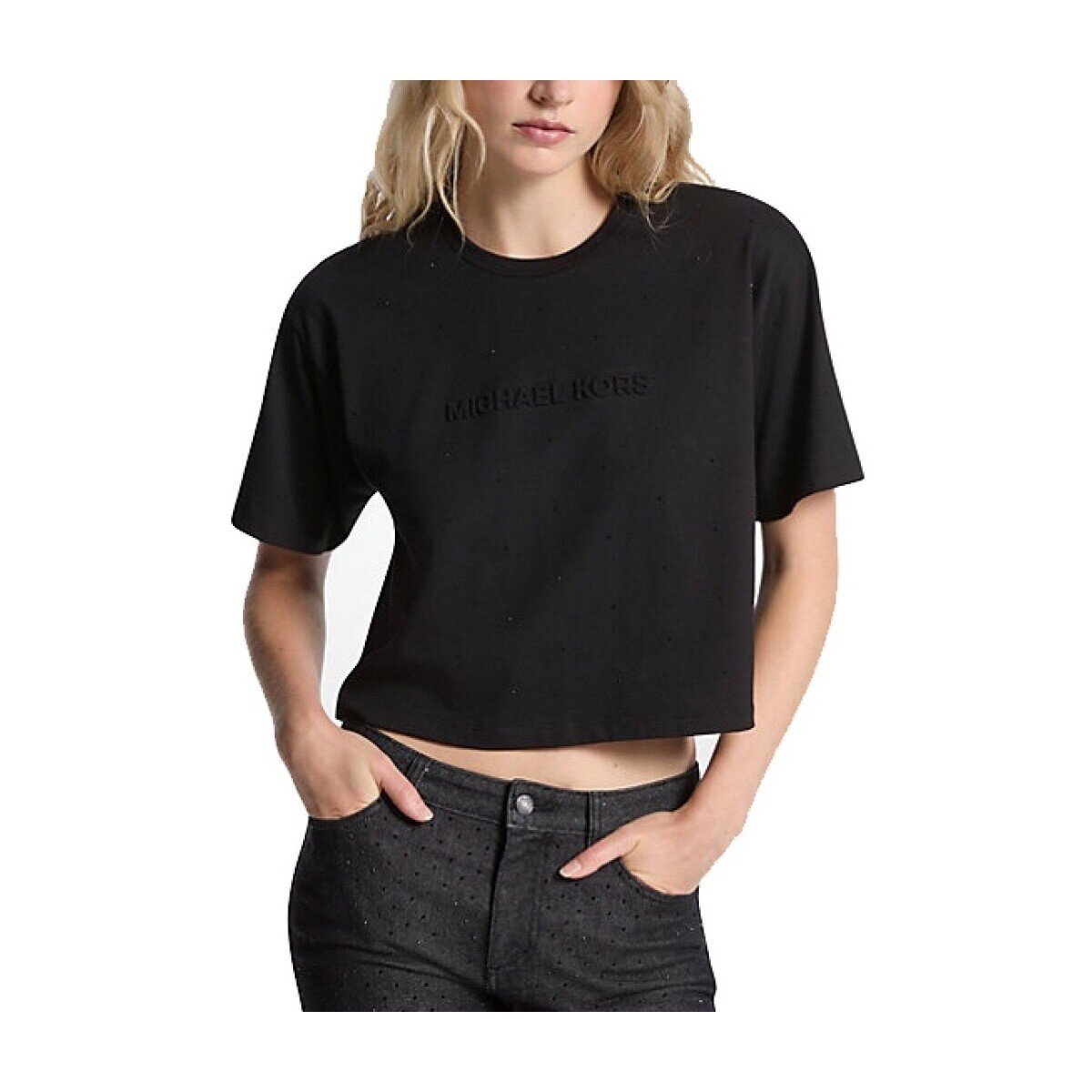 MICHAEL Michael Kors Îmbracaminte Mk Rhnstone T