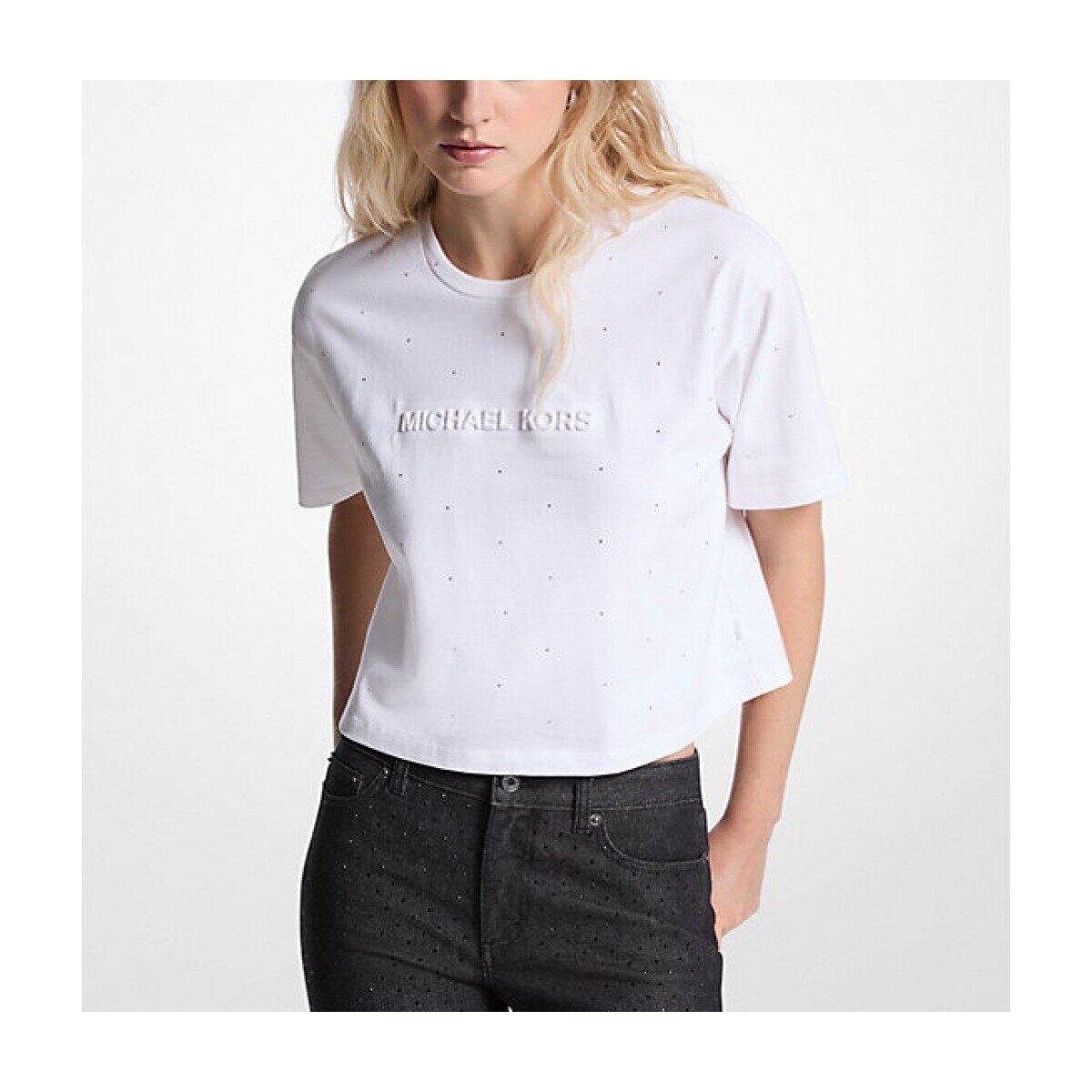 MICHAEL Michael Kors Îmbracaminte Mk Rhnstone T