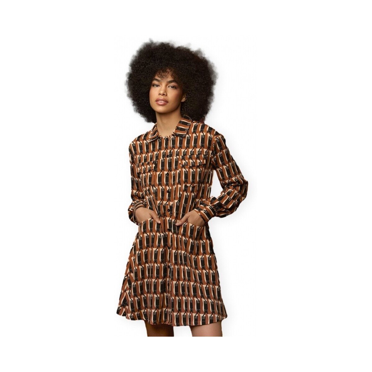 Minueto Îmbracaminte Kat Dress - Brown
