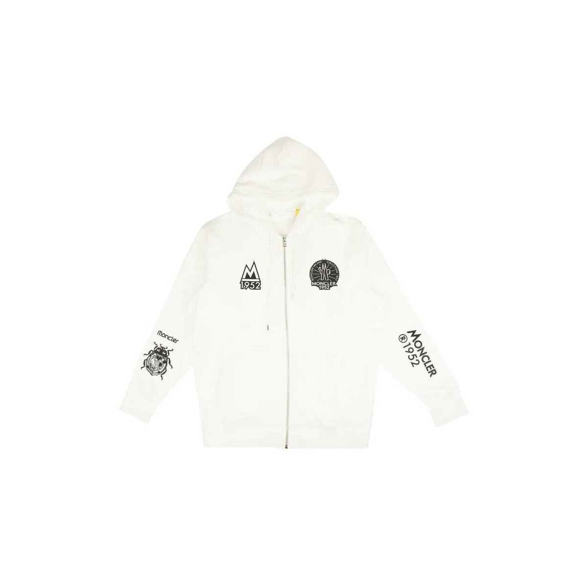 Moncler Îmbracaminte SWEAT-SHIRTS ZIP WHITE