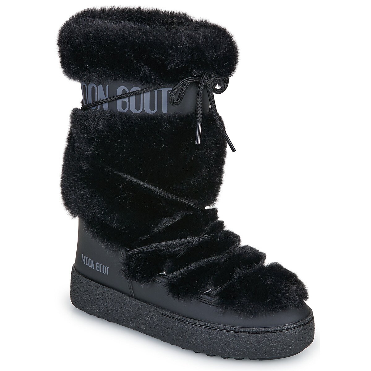 Moon Boot Pantofi MB LTRACK FAUX FUR HIGH WP