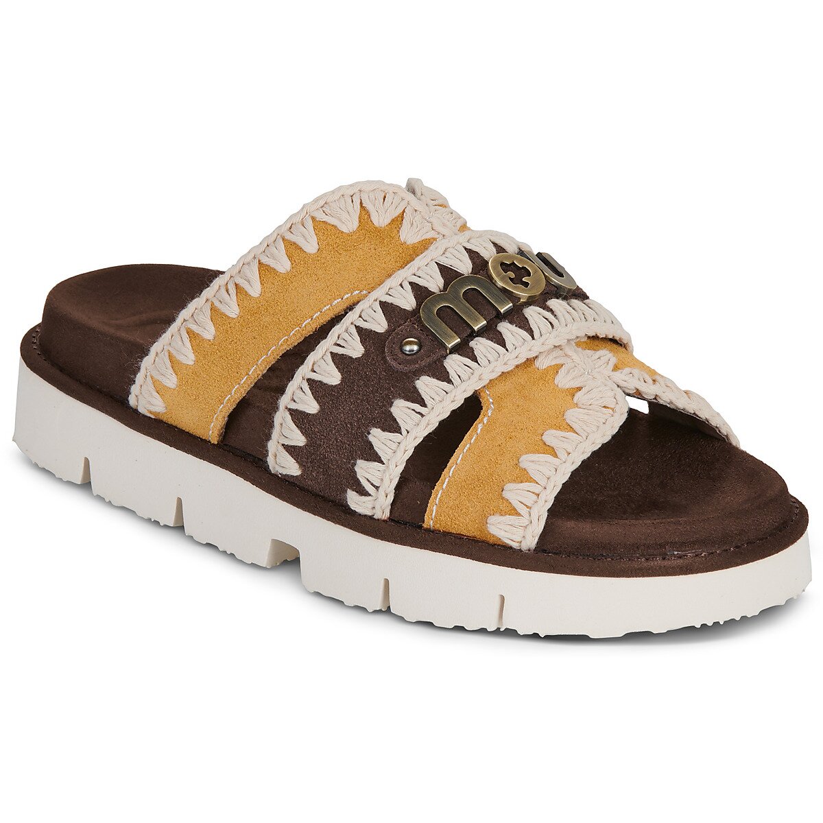 Mou Pantofi BIO SANDAL BICOLOR METAL LOG