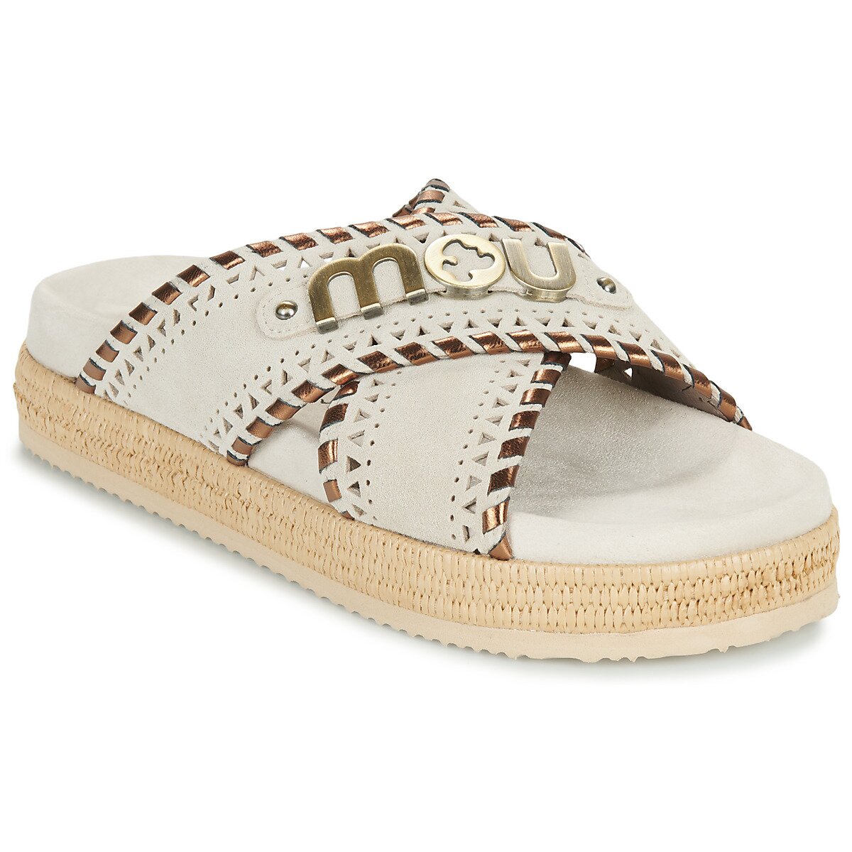 Mou Pantofi CRISS-CROSS SANDAL METAL STITCH