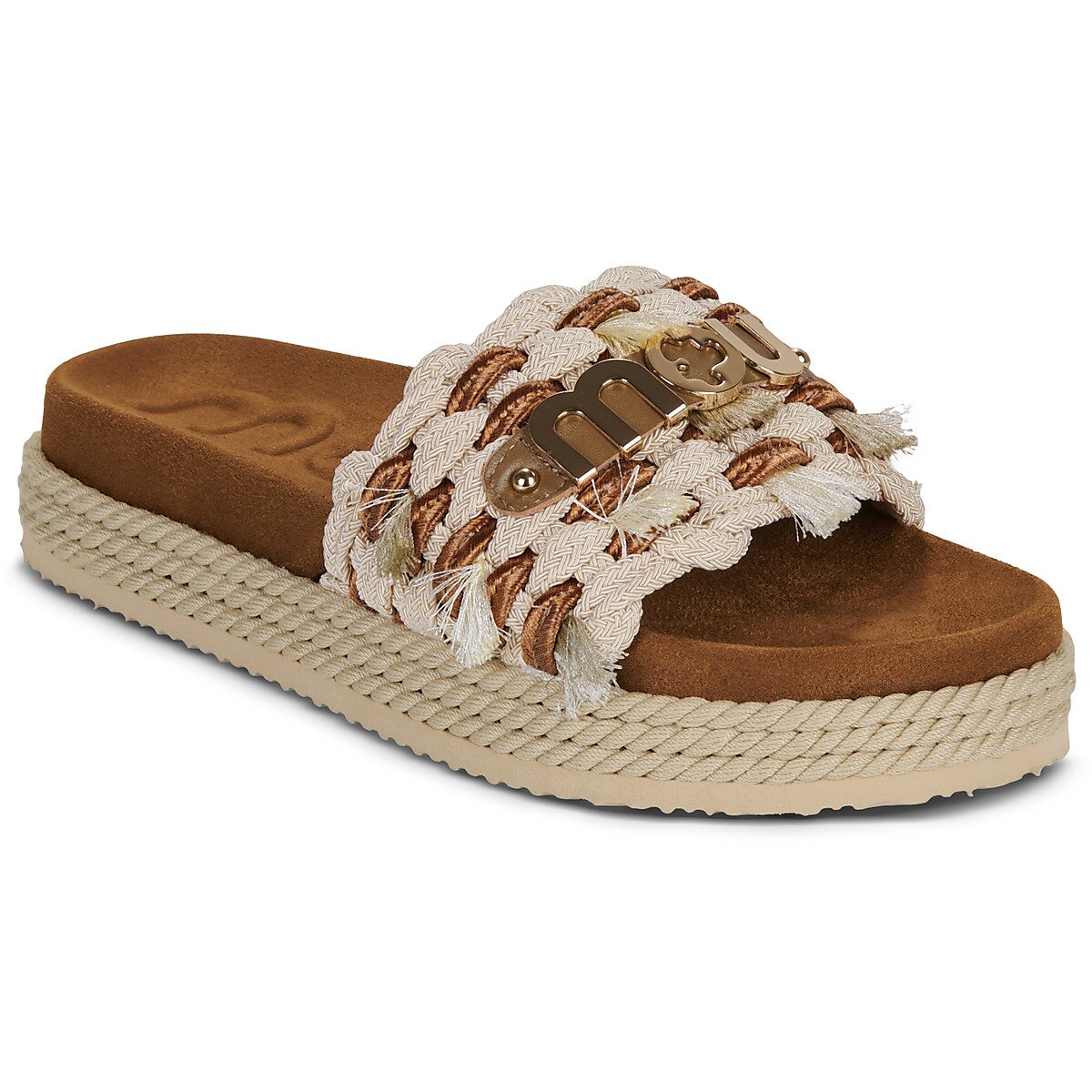 Mou Pantofi MONOBAND ROPE SANDAL FRINGES