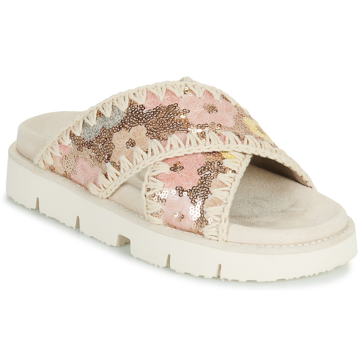 Mou Pantofi SEQUINS CRISS-CROSS BIO SANDAL