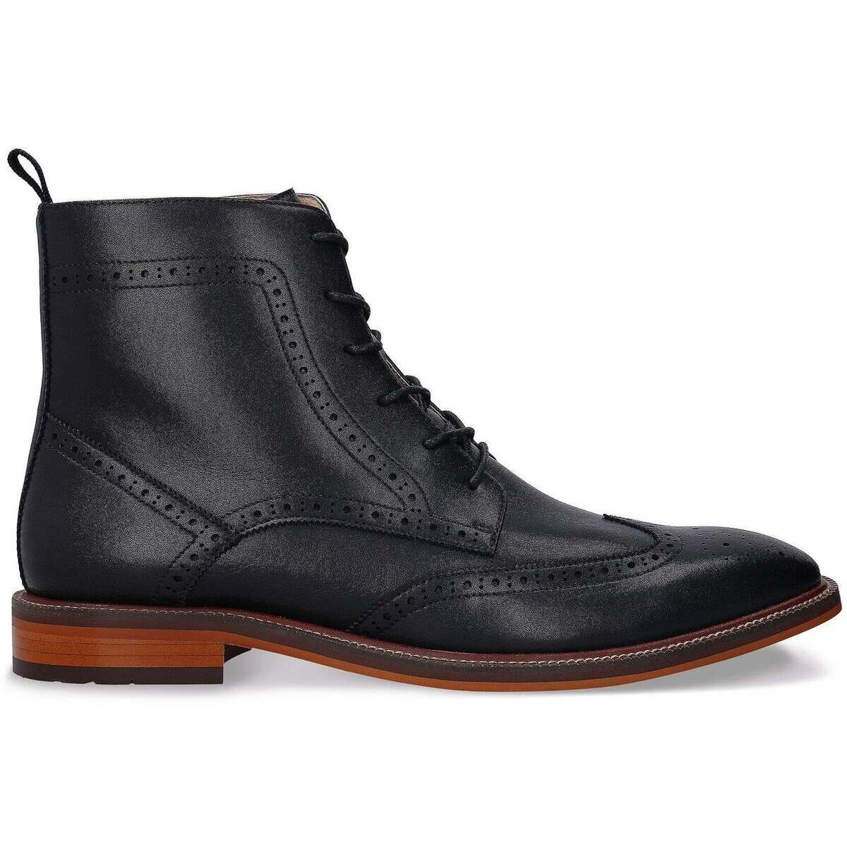 Nae Vegan Shoes Pantofi Men's Vegan Lace-Up Boots Chase Black