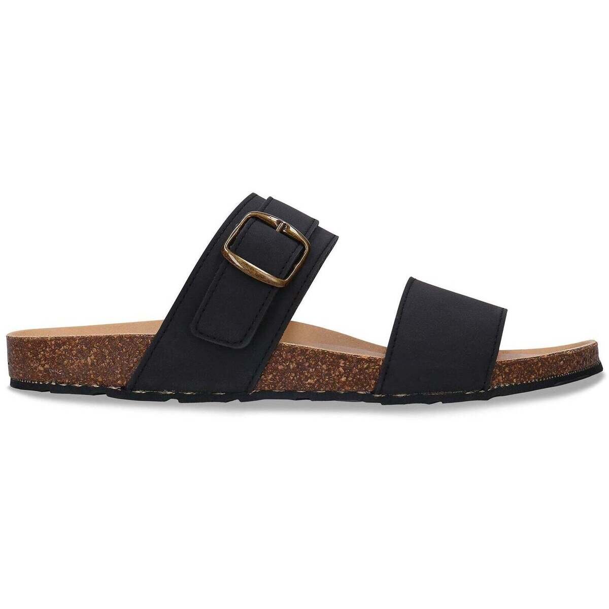 Nae Vegan Shoes Pantofi Vegan Sandals with Recycled Tyre Sole Rawa Black
