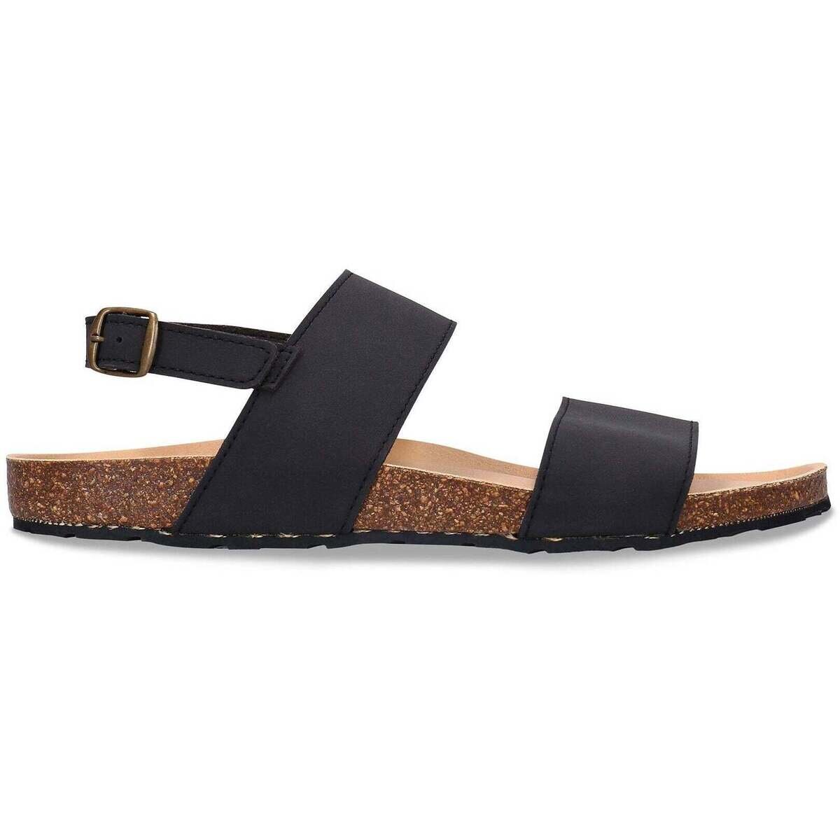 Nae Vegan Shoes Pantofi Vegan Sandals with Recycled Tyre Sole Savai Black