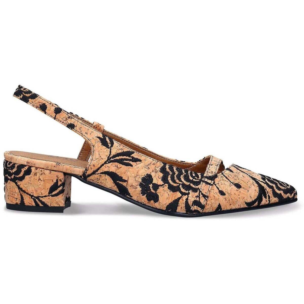 Nae Vegan Shoes Pantofi Women's Cork Vegan Sandals Zurie Brown