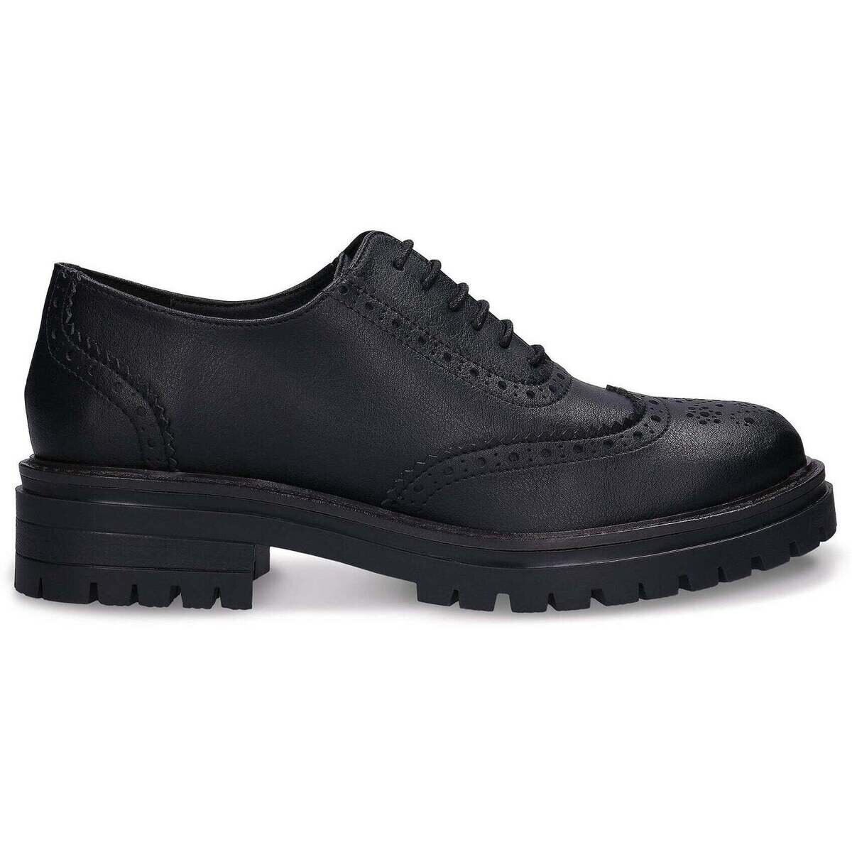 Nae Vegan Shoes Pantofi Women's Vegan Brogue Derby Shoes Grace Black