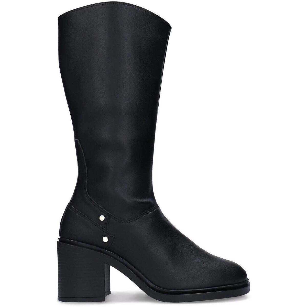 Nae Vegan Shoes Pantofi Women's Vegan Knee-High Boots Betia Black