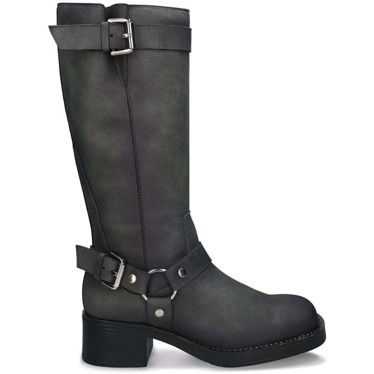 Nae Vegan Shoes Pantofi Women's Vegan Motorbike Boots Ruby Grey