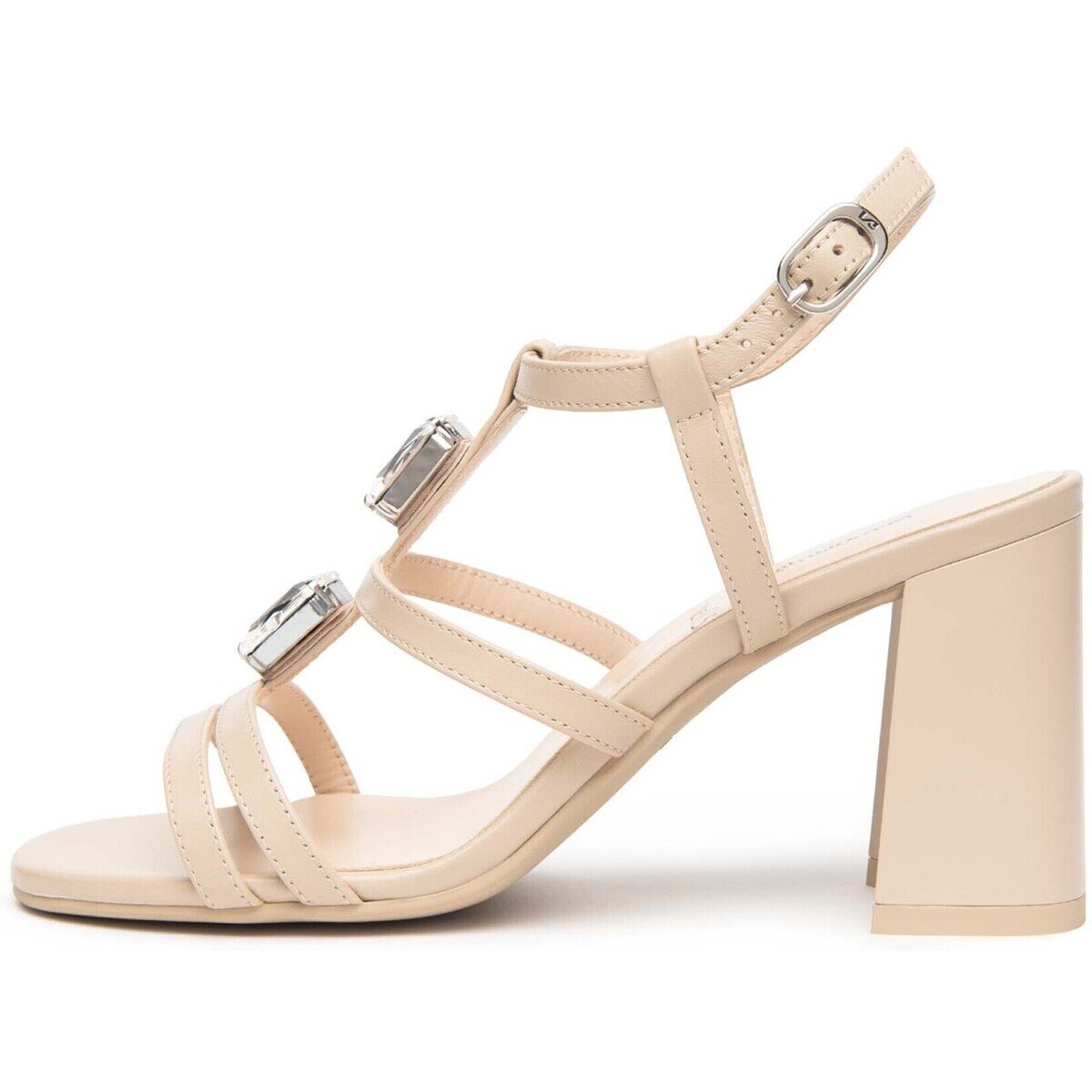 NeroGiardini Pantofi Nappa Pandora Tpu Link Fen Natural Tacco Abs 1499