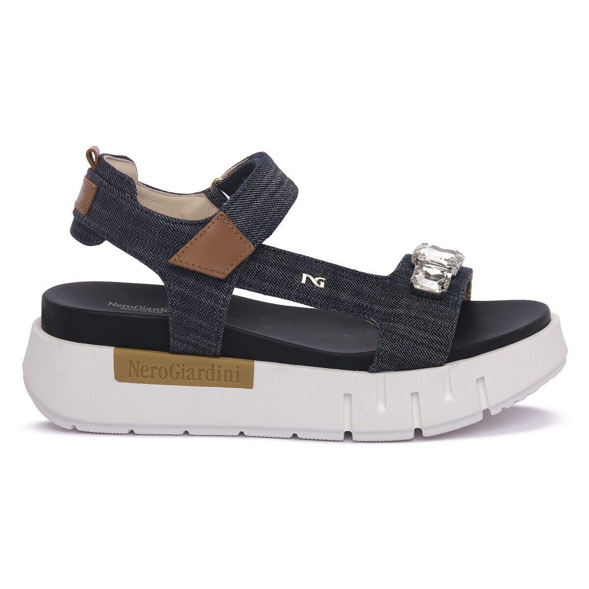 NeroGiardini Pantofi NERO GIARDINI 214 TINTO JEANS