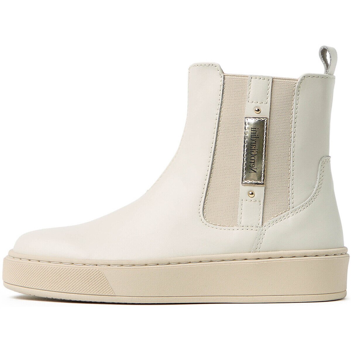 NeroGiardini Pantofi Perseo T.Brill Platino 6074 Tr Delia Kiabi Gesso