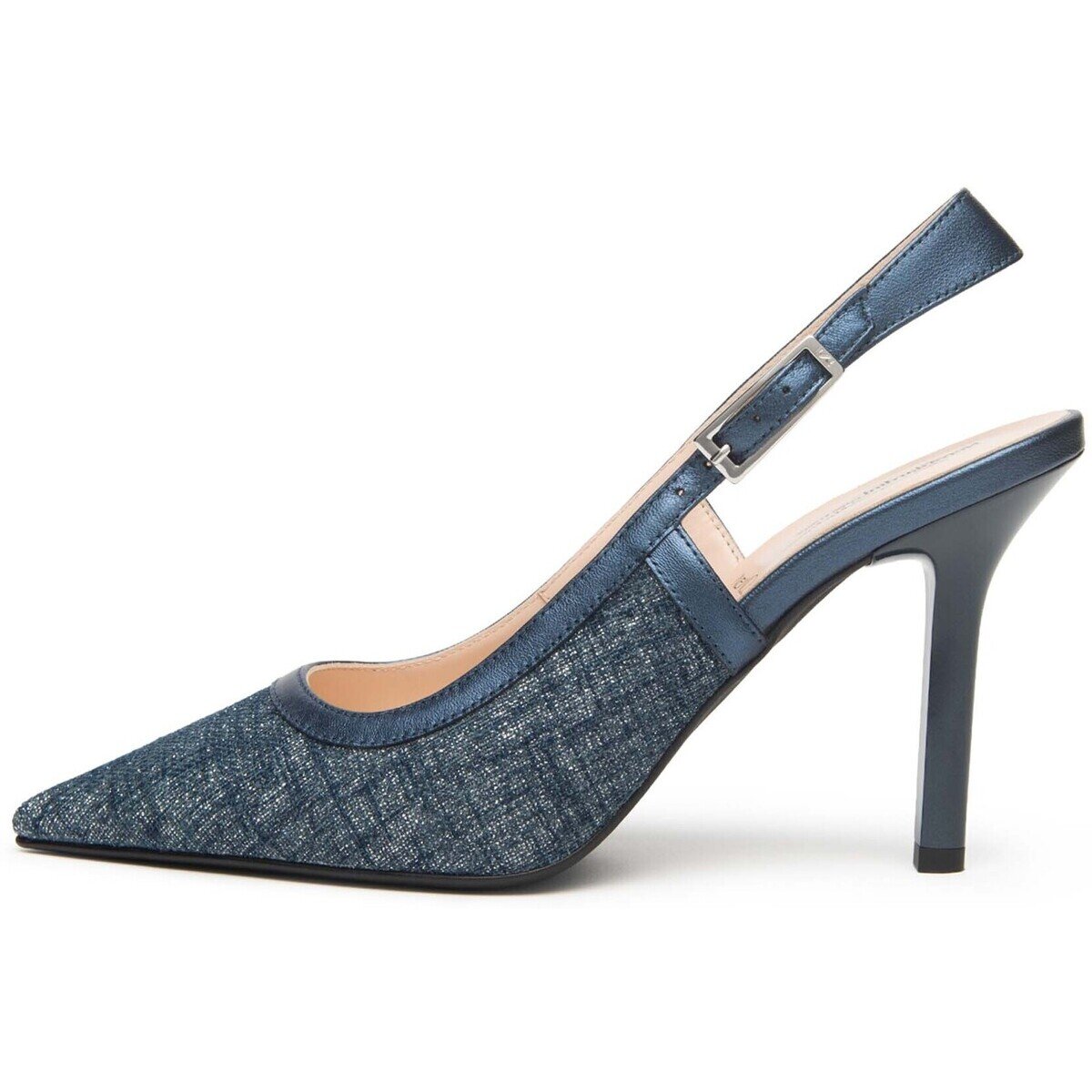 NeroGiardini Pantofi T.Lino Lurex 06 Avio Nettuno Oceano Tpu Sia