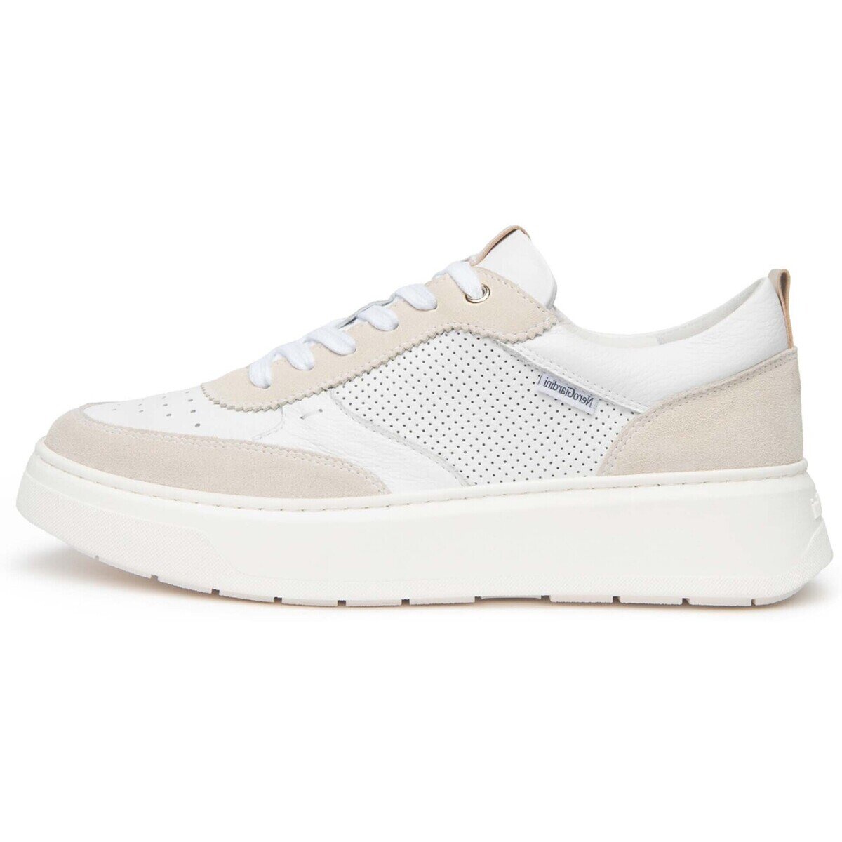 NeroGiardini Pantofi Velour Cile Cile T.Brill Platino 607