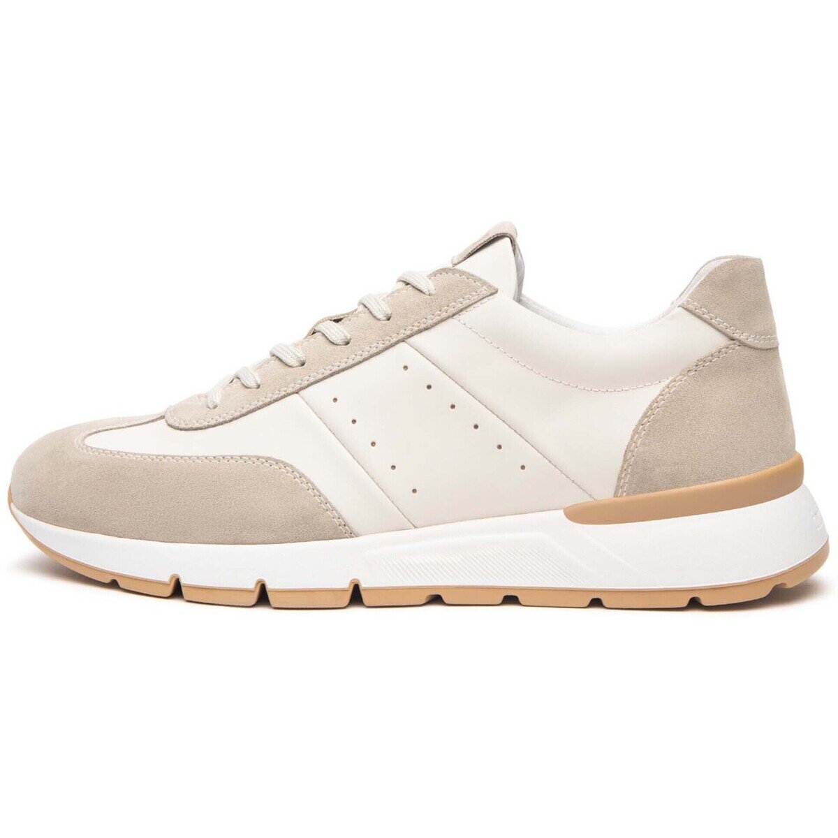 NeroGiardini Pantofi Velour Sparta Osso Pu.Bidens.Poggio B16