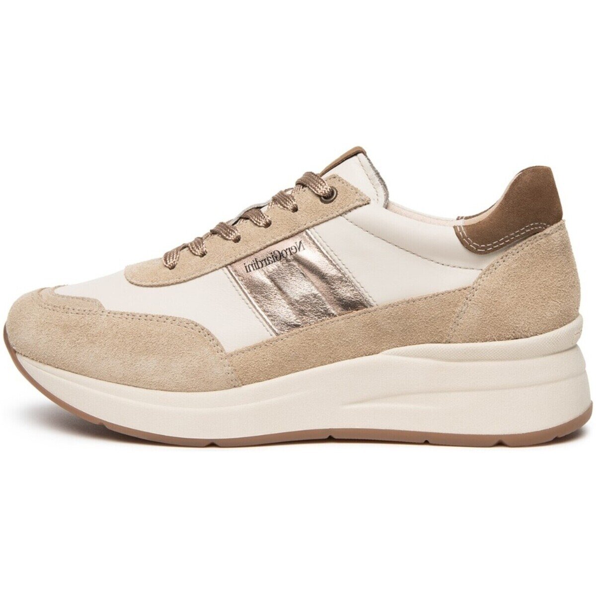 NeroGiardini Pantofi Velour Velvet Milk 1039 Lunare Tortora Velour Malt