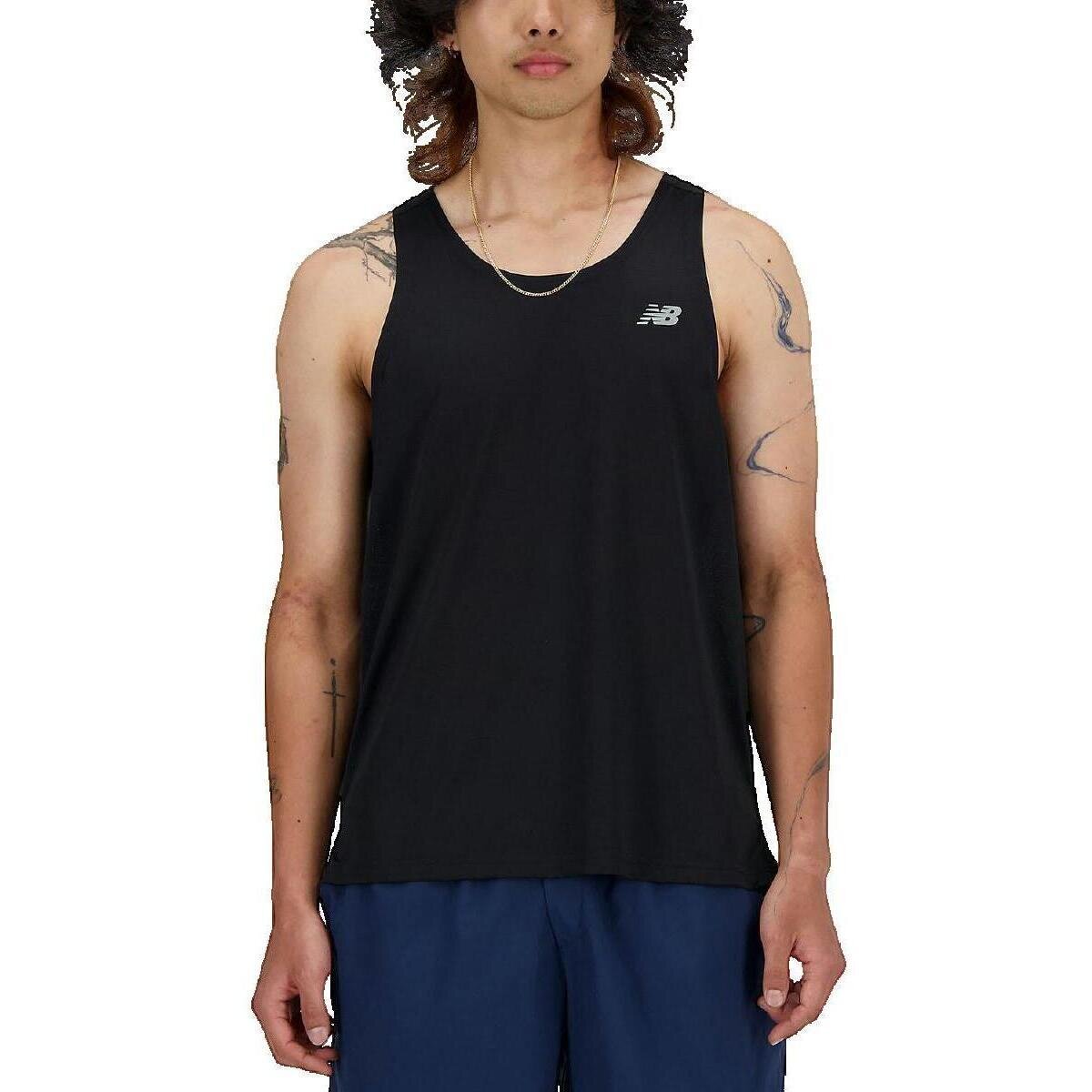 New Balance Îmbracaminte Débardeur noir sans manches