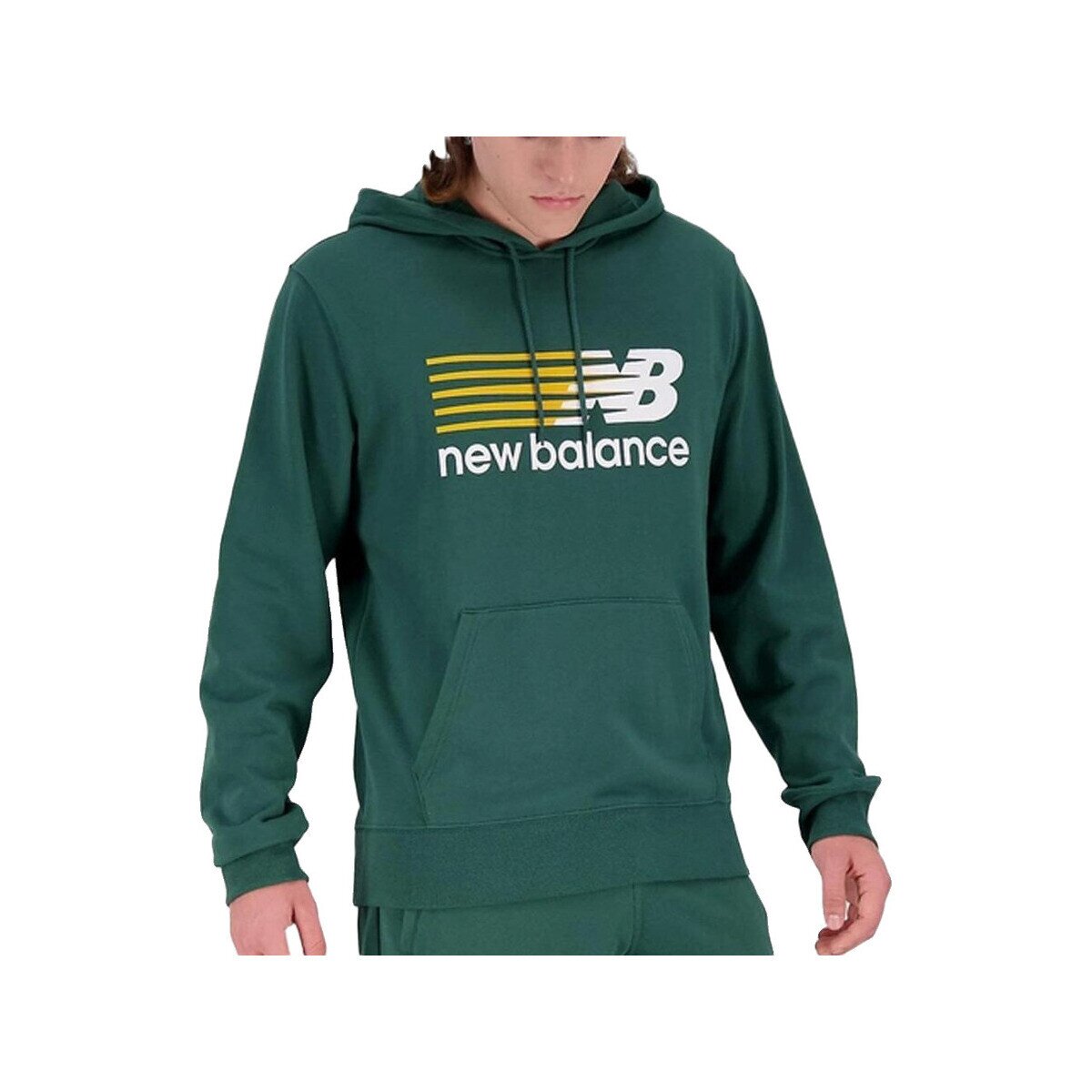 New Balance Îmbracaminte Sweat à capuche avec logo graphique en vert