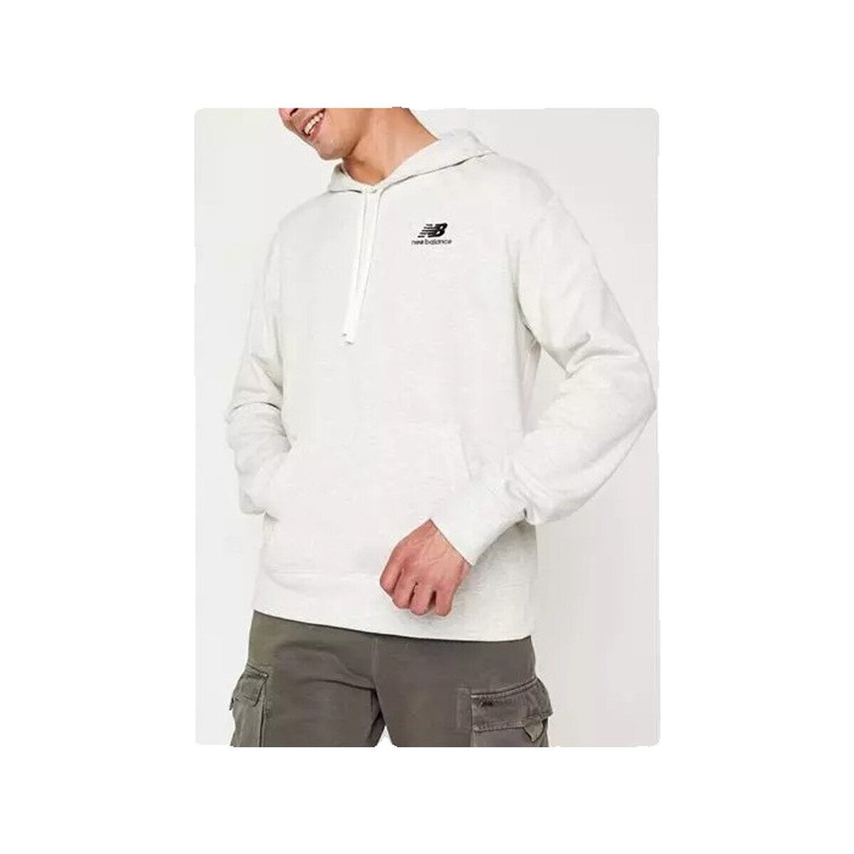 New Balance Îmbracaminte Sweat à capuche UNISSENTIALS PO gris clair