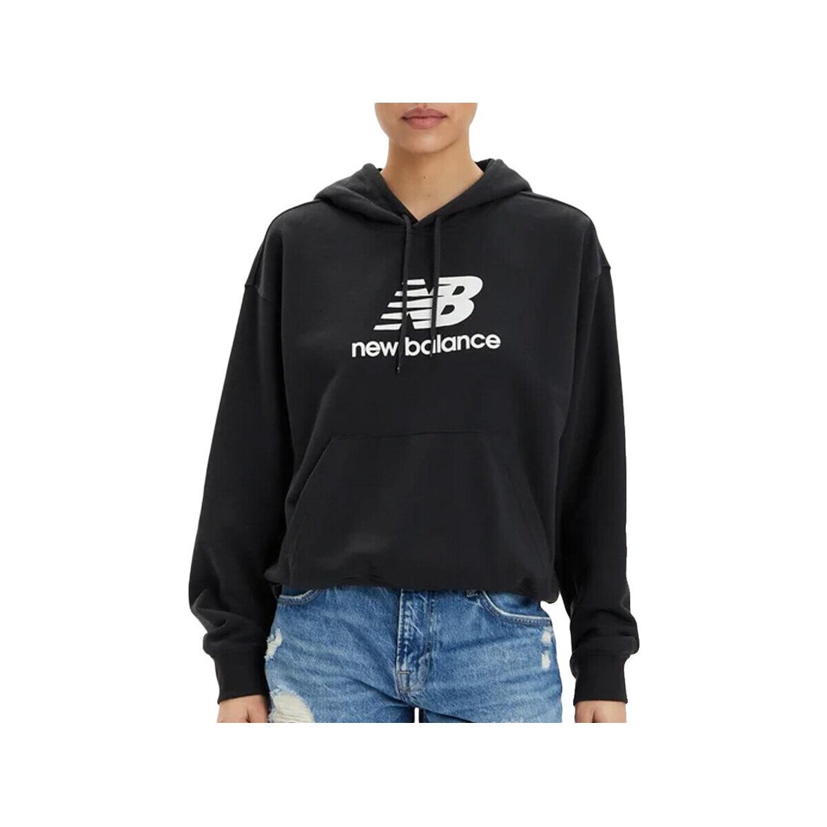 New Balance Îmbracaminte Sweat à capuche wt41504-bk oversized