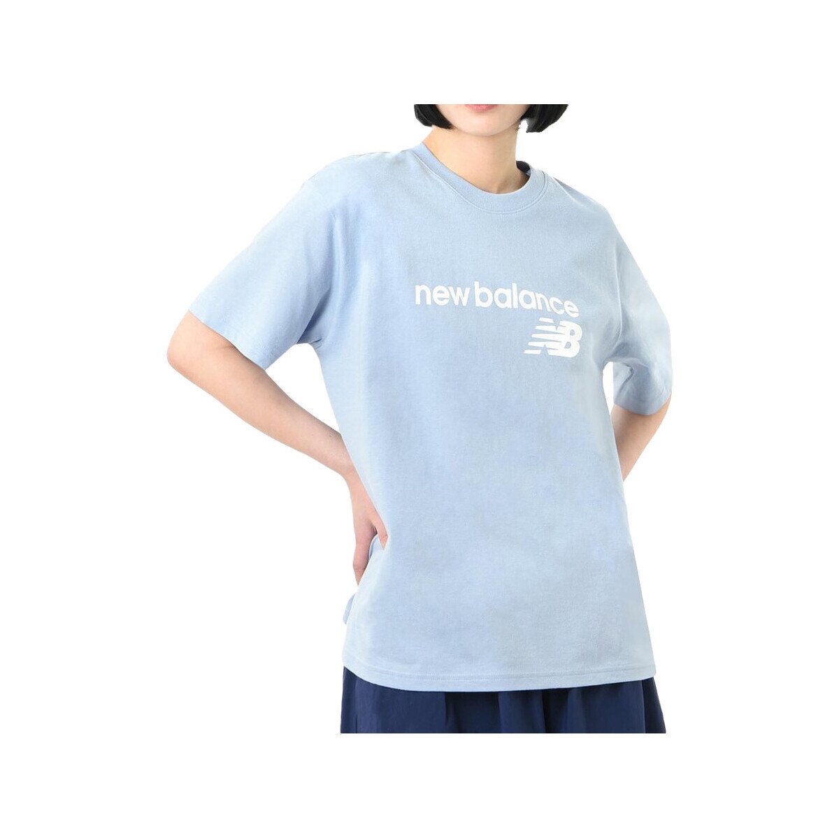 New Balance Îmbracaminte T-shirt 100% coton bleu
