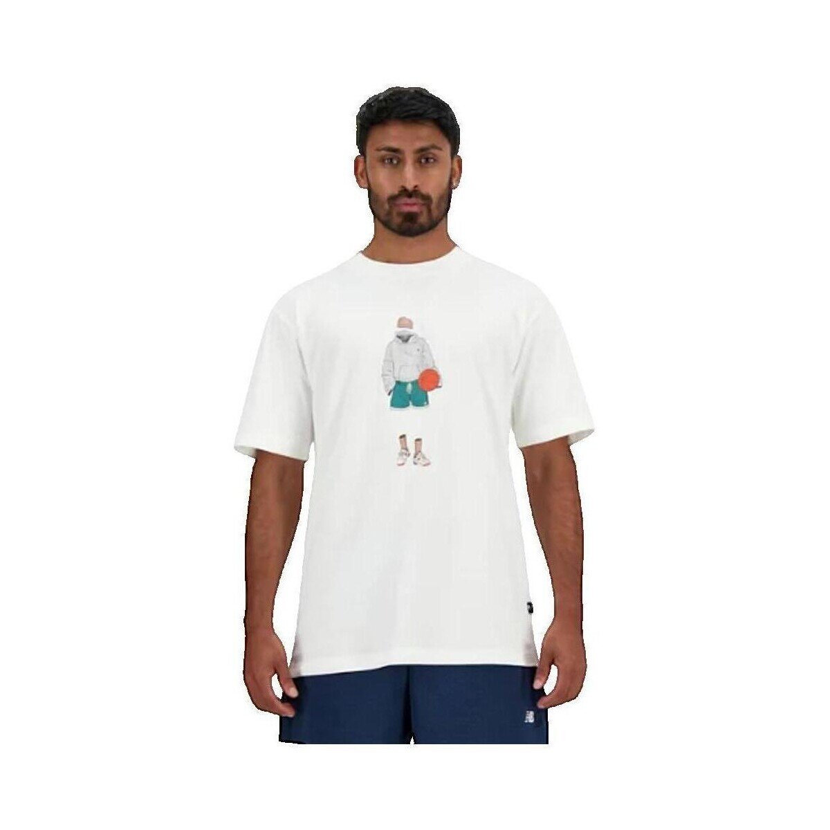 New Balance Îmbracaminte T-shirt Athletics Blanc