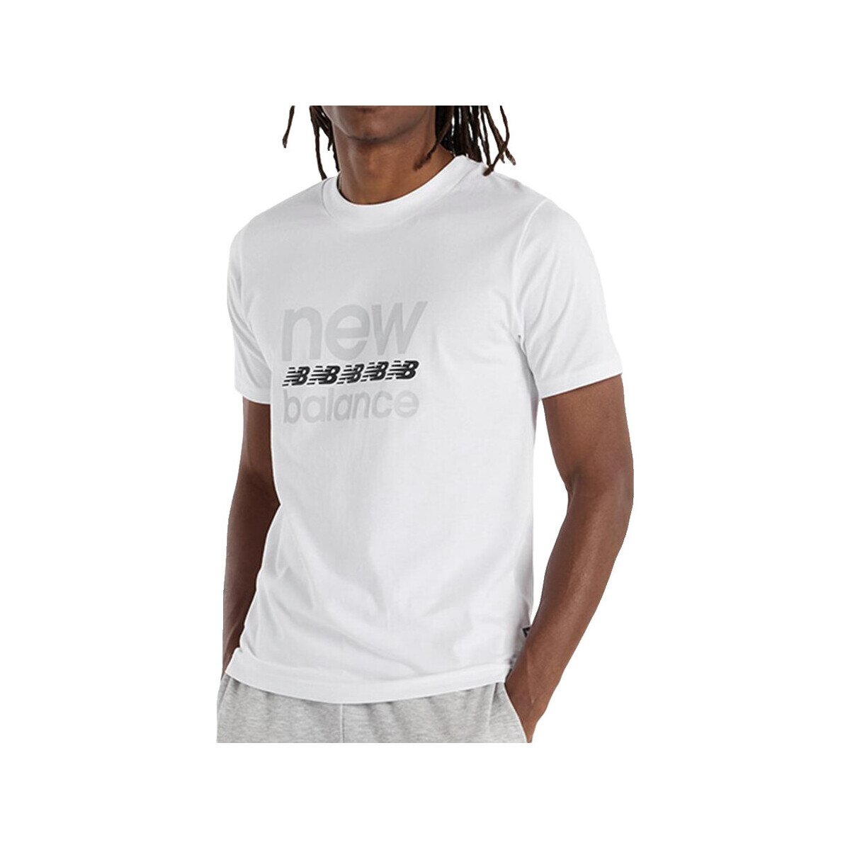 New Balance Îmbracaminte T-shirt Classic 100% coton blanc