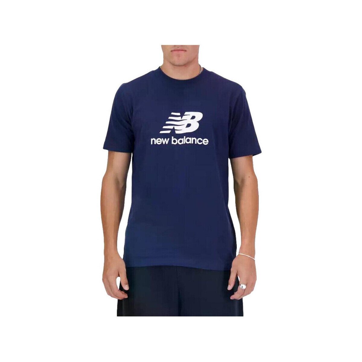 New Balance Îmbracaminte T-shirt L coton bleu