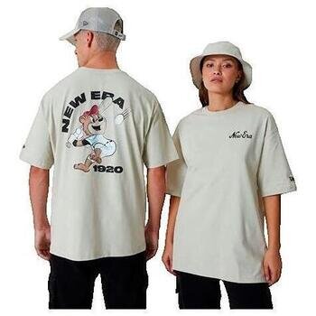 New Era Îmbracaminte T-shirt Oversize Graphique Beige