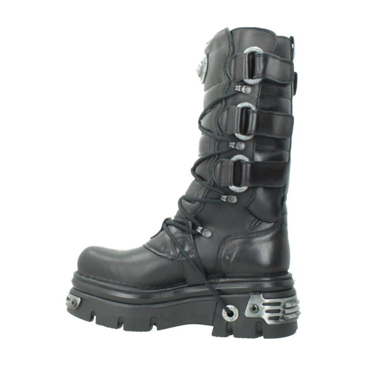 New Rock Pantofi Boot Metallic