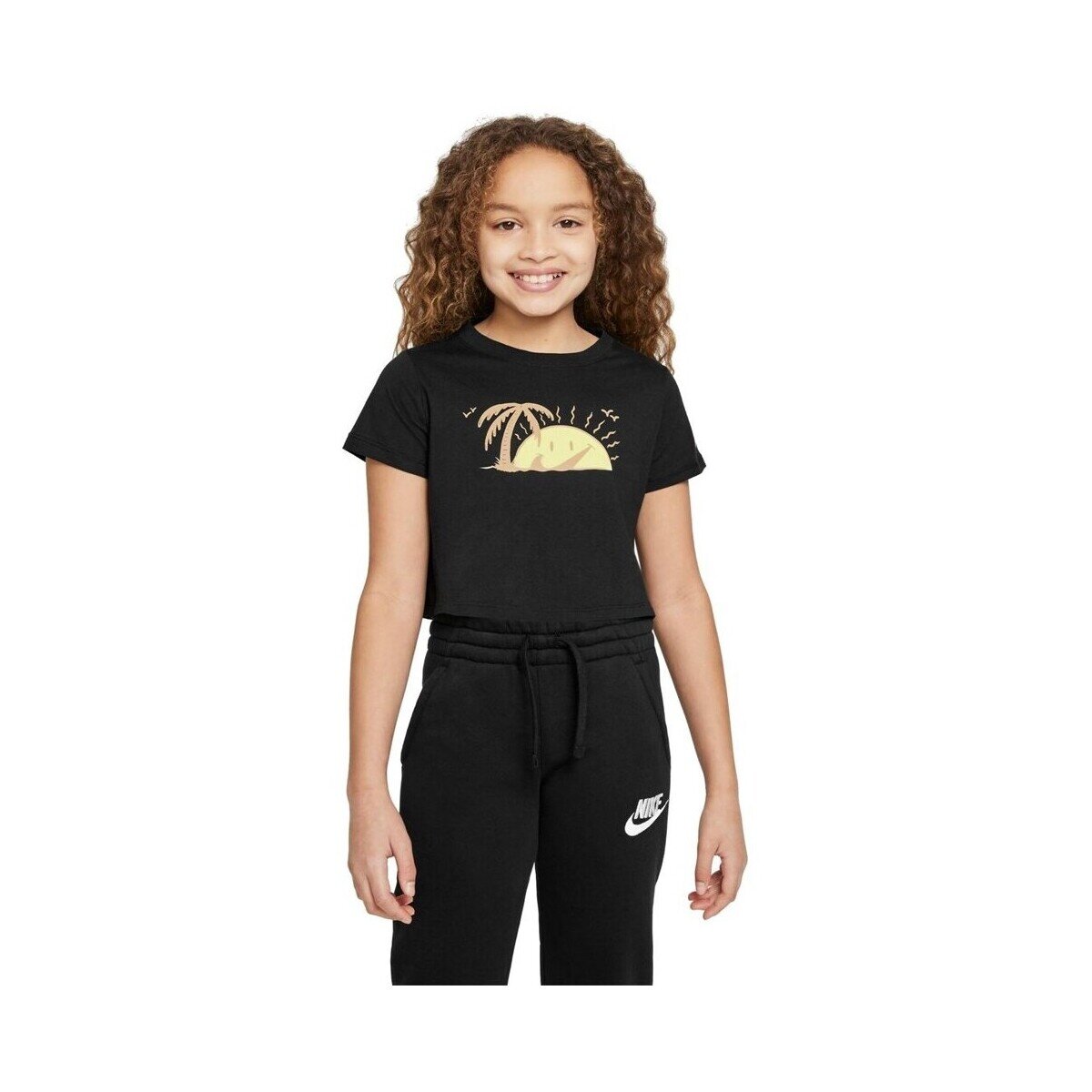 Nike Îmbracaminte G Nsw Tee Sun Swoosh Crop