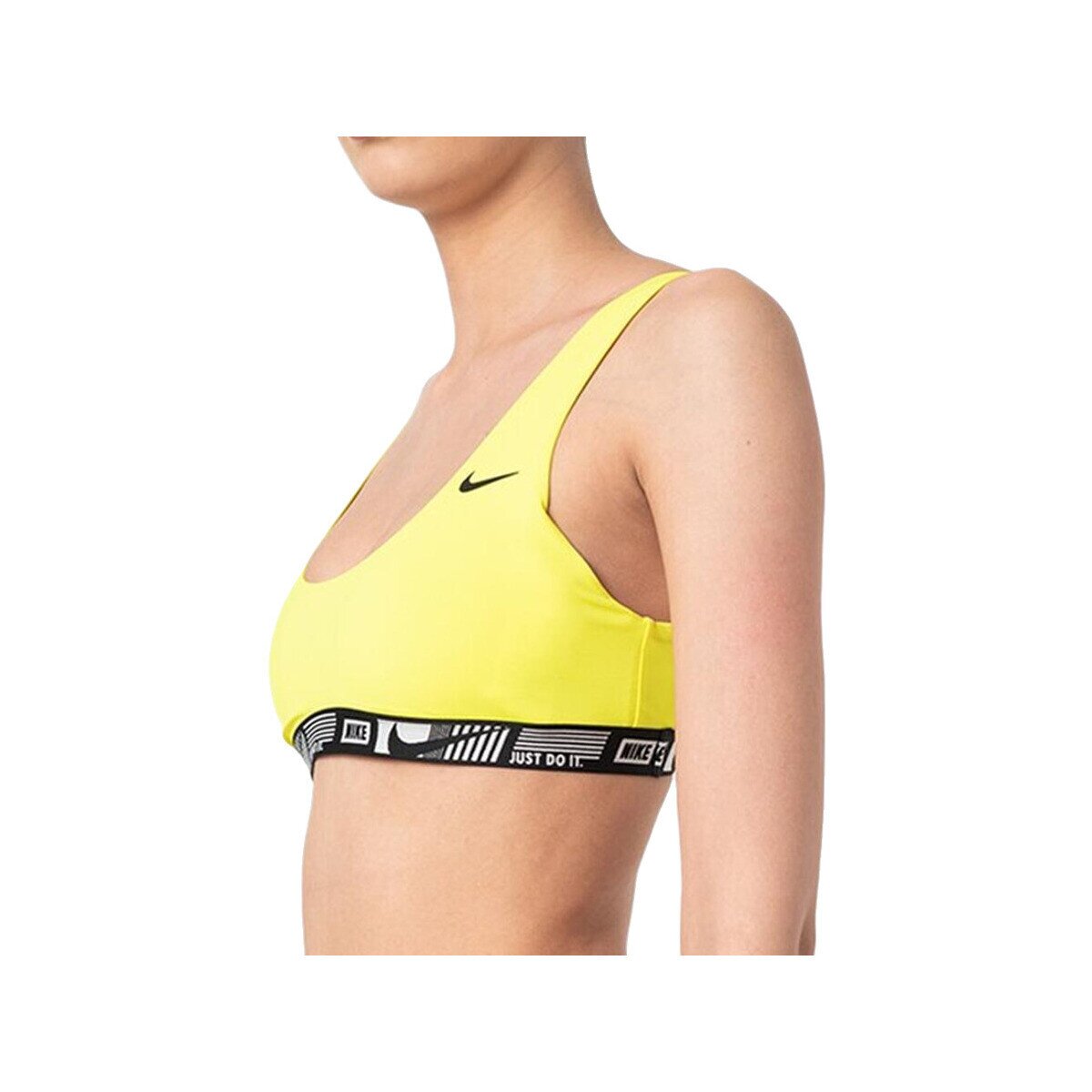 Nike Îmbracaminte Haut de bikini Femmes jaune éclatant