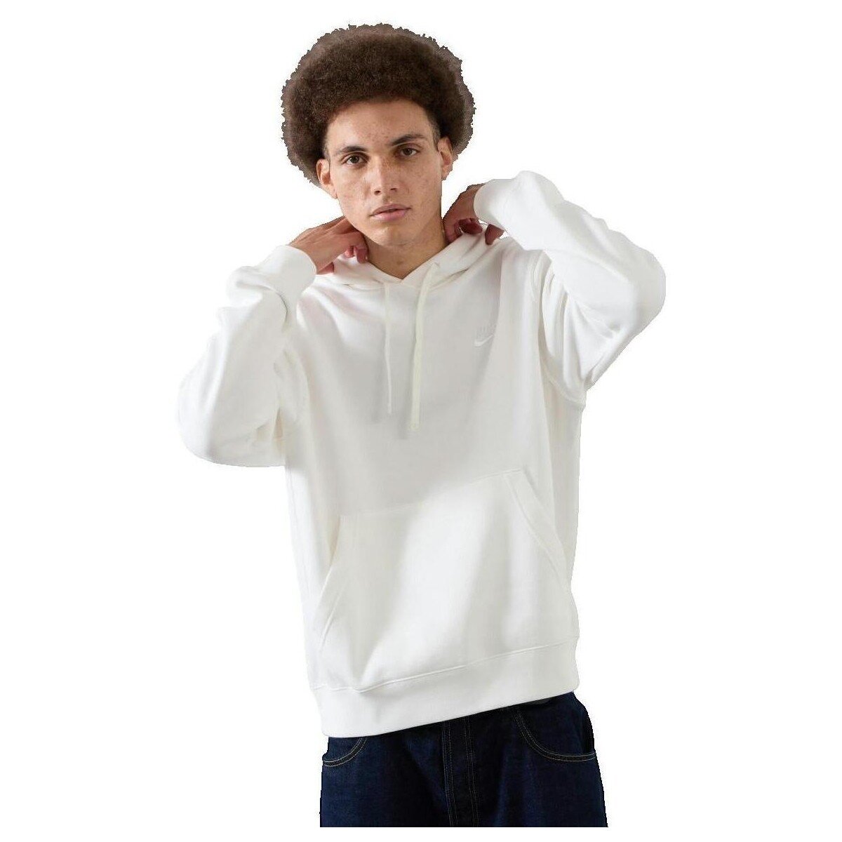 Nike Îmbracaminte Sweat à capuche Club Fleece blanc